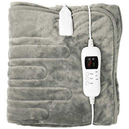 NEDIS elektrická deka/ 1 osoba/ 180 x 130 cm/ 9 nastavení teploty/ pratelná/ ochrana proti přehřátí/ Fleece
