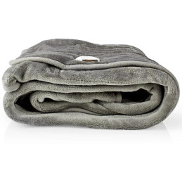NEDIS elektrická deka/ 1 osoba/ 180 x 130 cm/ 9 nastavení teploty/ pratelná/ ochrana proti přehřátí/ Fleece