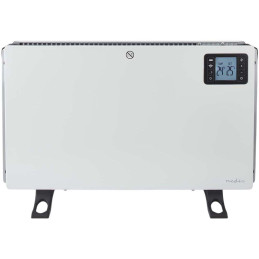 NEDIS Wi-Fi chytré konvekční topné těleso/ termostat/ 3 nastavení teploty/ LCD/ 5 - 37 °C/ výkon 2000 W/ bílé