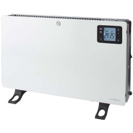 NEDIS Wi-Fi chytré konvekční topné těleso/ termostat/ 3 nastavení teploty/ LCD/ 5 - 37 °C/ výkon 2000 W/ bílé