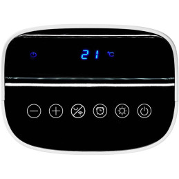 NEDIS Wi-Fi chytrý horkovzdušný ventilátor/ 2000 W/ 2 nastavení teploty/ rotace/ displej/ 10 - 49 °C/ bílý