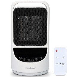 NEDIS Wi-Fi chytrý horkovzdušný ventilátor/ 1500 W/ 2 nastavení teploty/ rotace/ displej/ 10 - 49 °C/ bílý