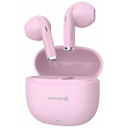 Swissten Bluetooth TWS sluchátka Mini Tune růžová