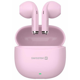Swissten Bluetooth TWS sluchátka Mini Tune růžová