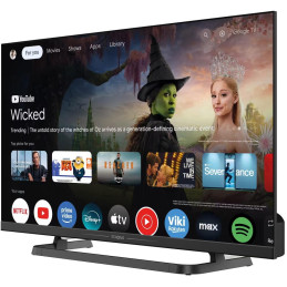 STRONG SMART LED TV 24"/ SRT24HI4723C/ HDR10/ 1366x768/ DVB-T2/C/S2/ H.265/HEVC/ 2x HDMI/ USB/ 12V/ GoogleTV/ Android 14