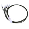 Lanview QSFP+ Breakout DAC to 4 x SFP+ 10G 1m, Compatible with Planet CB-QSFP4X10G-3M