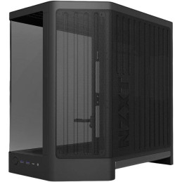NZXT skříň H6 dvoukomorová / MidT / až 10x120mm fan / 2xUSB 3.2 / USB-C / zaoblená prosklená bočnice i čelo / černá