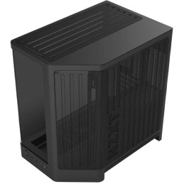 NZXT skříň H6 dvoukomorová / MidT / až 10x120mm fan / 2xUSB 3.2 / USB-C / zaoblená prosklená bočnice i čelo / černá