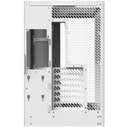 NZXT skříň H6 dvoukomorová / MidT / až 10x120mm fan / 2xUSB 3.2 / USB-C / zaoblená prosklená bočnice i čelo / bílá