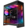 NZXT skříň H6 RGB dvoukomorová / MidT / 2x360+120mm RGB fan+controller / 2xUSB 3.2 / USB-C / zaoblená prosklená / černá