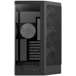 NZXT skříň H6 RGB dvoukomorová / MidT / 2x360+120mm RGB fan+controller / 2xUSB 3.2 / USB-C / zaoblená prosklená / černá
