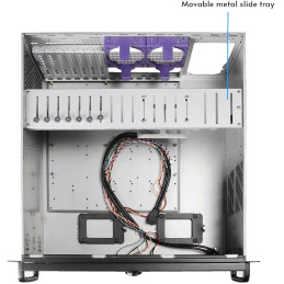 CHIEFTEC AIO rack 4U UNC-409S-AIO-OP / ATX / EATX  bez zdroje / černý