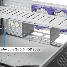 CHIEFTEC AIO rack 4U UNC-409S-AIO-OP / ATX / EATX  bez zdroje / černý