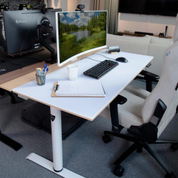 AROZZI ARENA NORDICO Mouse Pad/ ochranná podložka na celý stůl Nordico/ bílá