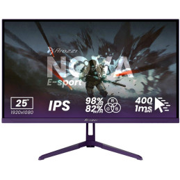AROZZI NOVA herní monitor 24,5" 25T1K400 Purple/ LED/ IPS/ 1920x1080/ 400Hz/ 1000:1/ 1ms/ 2xHDMI/ 2xDP/ fialový