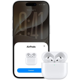 Apple AirPods 5 (2026) s bezdrátovým nabíjecím pouzdrem / bezdrátová sluchátka / bílá