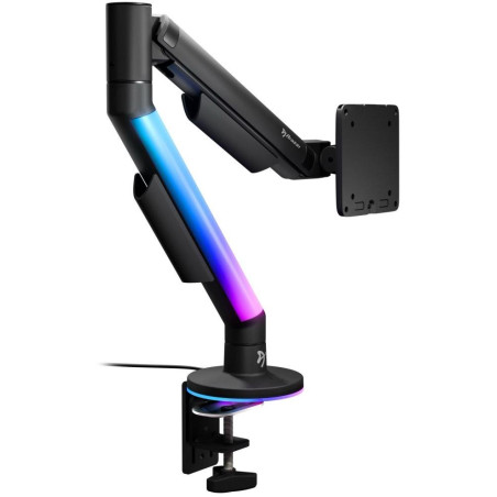 AROZZI ALZARE RGB Black/ stolní držák pro monitory/ RGB/ plynový píst/ kovový/ černý