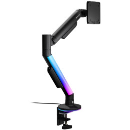 AROZZI ALZARE RGB Black/ stolní držák pro monitory/ RGB/ plynový píst/ kovový/ černý