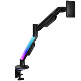 AROZZI ALZARE RGB Black/ stolní držák pro monitory/ RGB/ plynový píst/ kovový/ černý