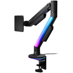 AROZZI ALZARE RGB Black/ stolní držák pro monitory/ RGB/ plynový píst/ kovový/ černý