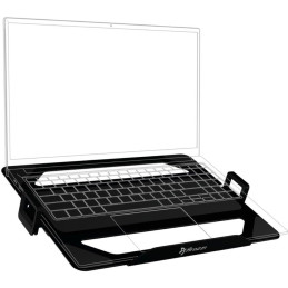 AROZZI ALZARE Laptop Holder Black/ držák notebooku pro stolní držák pro monitory/ kovový/ černý