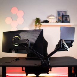 AROZZI ALZARE Laptop Holder Black/ držák notebooku pro stolní držák pro monitory/ kovový/ černý