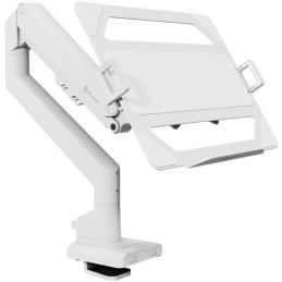 AROZZI ALZARE Laptop Holder White/ držák notebooku pro stolní držák pro monitory/ kovový/ bílý