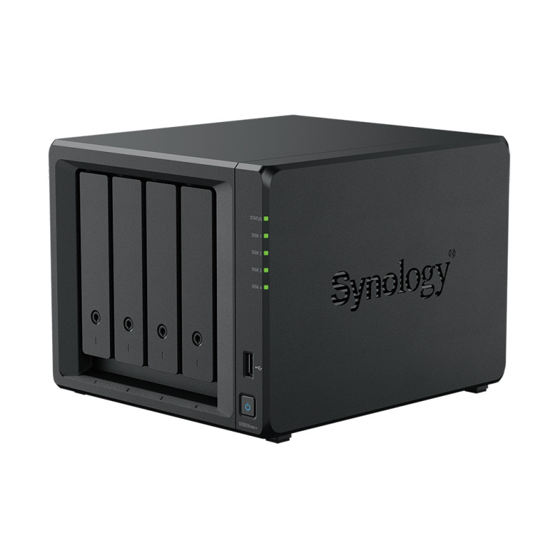 Synology DiskStation DS925neo+, 4-bay NAS, CPU DC AMD Ryzen V1500B 64bit, RAM 4GB non ECC, 2x USB3.2, USB-C, 2x 2.5G LAN