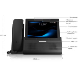 ROZBALENÉ - Ubiquiti UniFi Phone G3 Touch Enterprise - IP telefon, 7" dotykový displej, 5Mpx kamera, Wi-Fi, Bluetooth - V...