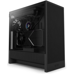 POŠKOZENÝ OBAL - NZXT skříň H5 Flow edition / 2x120 mm fan / USB 3.0 / USB-C 3.1 / průhledná bočnice / mesh panel / černá
