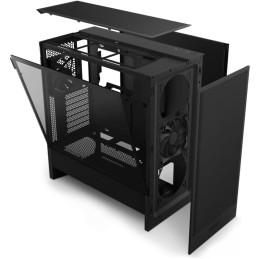 POŠKOZENÝ OBAL - NZXT skříň H5 Flow edition / 2x120 mm fan / USB 3.0 / USB-C 3.1 / průhledná bočnice / mesh panel / černá