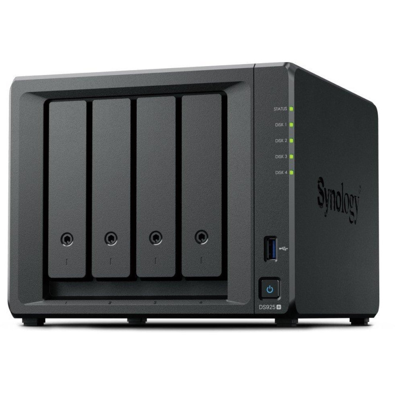 Synology DS925neo+   4x SATA, 4GB RAM non ECC, 2x USB 3.2, 2x 2,5 GbE