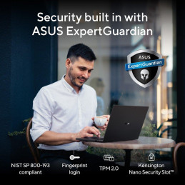 ASUS ExpertBook A7/ Core 7 350/ 16GB DDR5/ 512GB SSD/ Intel Graphics/ 14"WQXGA+, OLED/ W11H/ stříbrný/ 3y onsite NBD