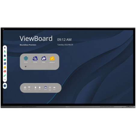 ViewSonic Flat Touch Display IFP8662/ 86"/ UHD / 16/7 /400cd / Android 3-32/ OPS/VGA/HDMI/USB-C/HDMIout