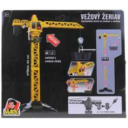 Stavební věžový jeřáb se světlem a zvukem 48 cm