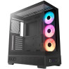 NZXT skříň S5 / ATX / 360mm RGB single-frame reverse fan / 2xUSB 3.2 / USB-C / panoramatická / černá