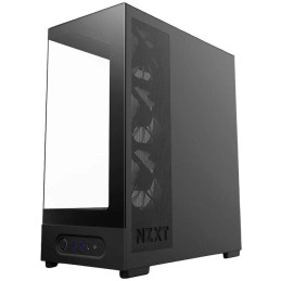 NZXT skříň S5 / ATX / 360mm RGB single-frame reverse fan / 2xUSB 3.2 / USB-C / panoramatická / černá