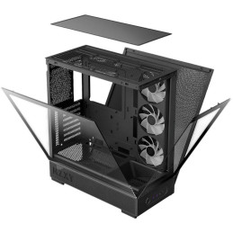 NZXT skříň S5 / ATX / 360mm RGB single-frame reverse fan / 2xUSB 3.2 / USB-C / panoramatická / černá