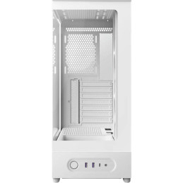 NZXT skříň S5 / ATX / 360mm RGB single-frame reverse fan / 2xUSB 3.2 / USB-C / panoramatická / bílá