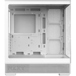 NZXT skříň S5 / ATX / 360mm RGB single-frame reverse fan / 2xUSB 3.2 / USB-C / panoramatická / bílá