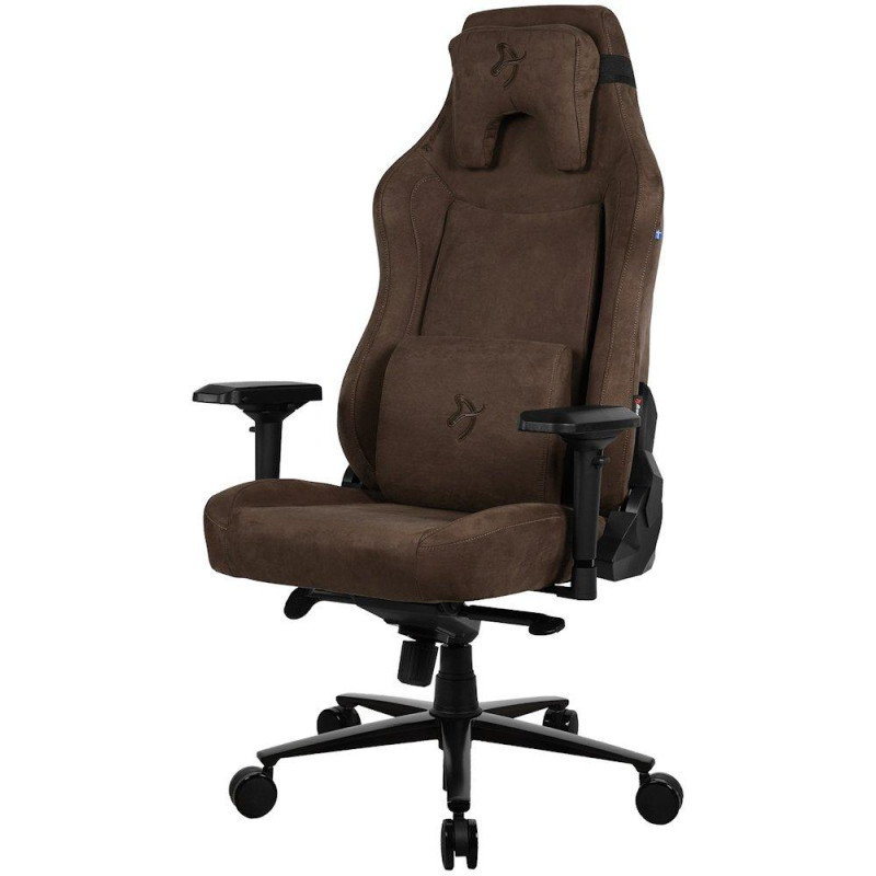 AROZZI herní židle VERNAZZA XL Supersoft Brown/ látkový povrch/ hnědá