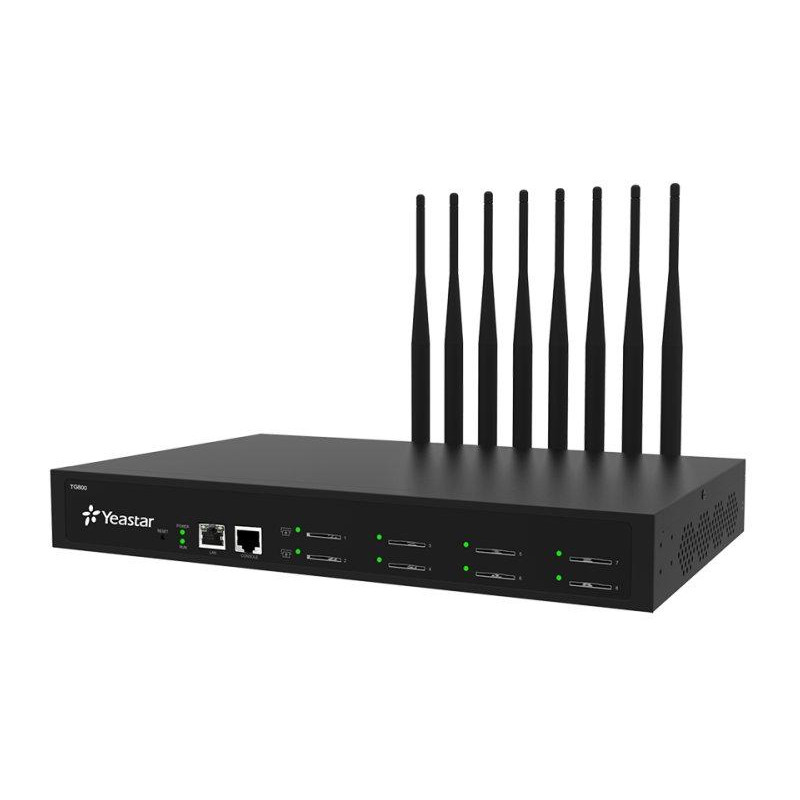Yeastar NeoGate TG800L, IP GSM Brána, 8xLTE port, 2xLAN