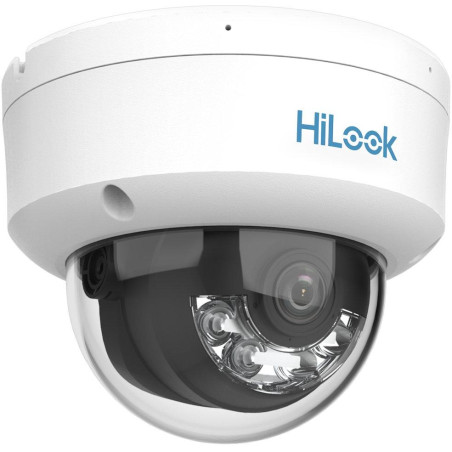HiLook Powered by HIKVISION/ IPC-D149HAA-LU/ Dome/ 4Mpix/ 2.8mm/ Smart Hybrid Light/ ColorVu 3.0/ MD3.0/ IP67/ IR 30m