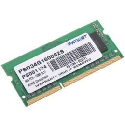 PATRIOT 4GB DDR3 1600MHz / SO-DIMM / CL11 / SL PC3-12800