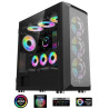 1stCOOL MiddleTower Wind Storm Black, E-ATX, USB3.0 + set 4x ARGB fan