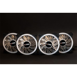 1stCOOL MiddleTower Wind Storm Black, E-ATX, USB3.0 + set 4x ARGB fan