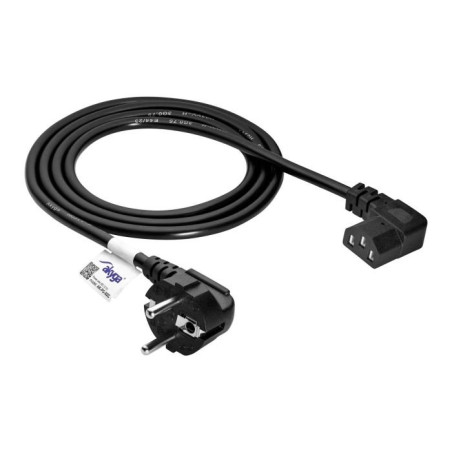 Akyga Angle Power Cable CU 3x0.75mm2 CEE 7/7 / IEC C13 1.5m