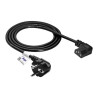 Akyga Angle Power Cable CU 3x0.75mm2 CEE 7/7 / IEC C13 1.5m