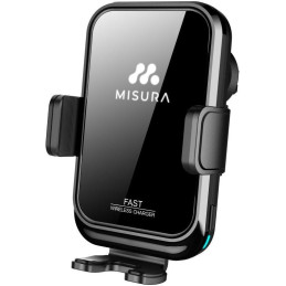 MISURA držák mobilu do auta s bezdrátovým nabíjením MA04 černý