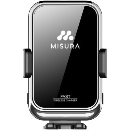MISURA držák mobilu do auta s bezdrátovým nabíjením MA04 stříbrný